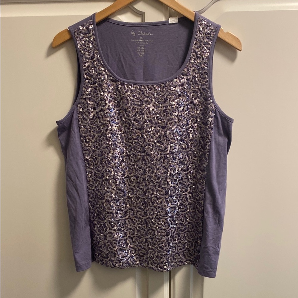 Chico's Purple Sequin Women's Top